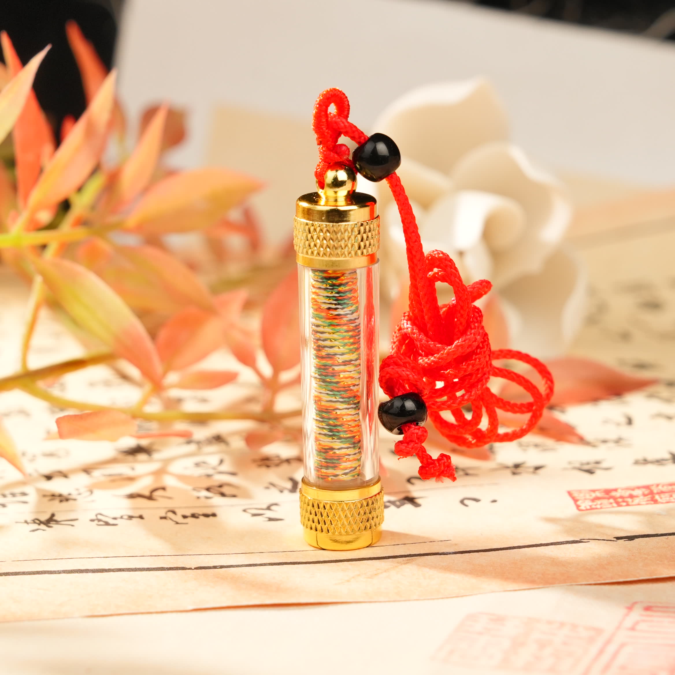 非金属亚克力吊坠 莲花生文字LBX03605