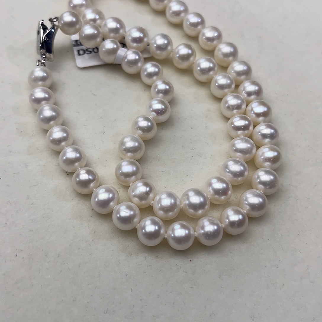 淡水珍珠颈饰银S925镶嵌
