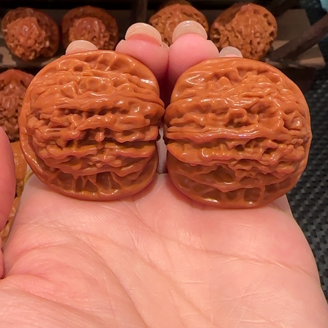 桃核把件四座楼37精品1621