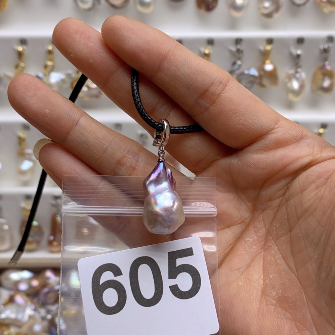 淡水珍珠颈饰银S925镶嵌爱***坦605