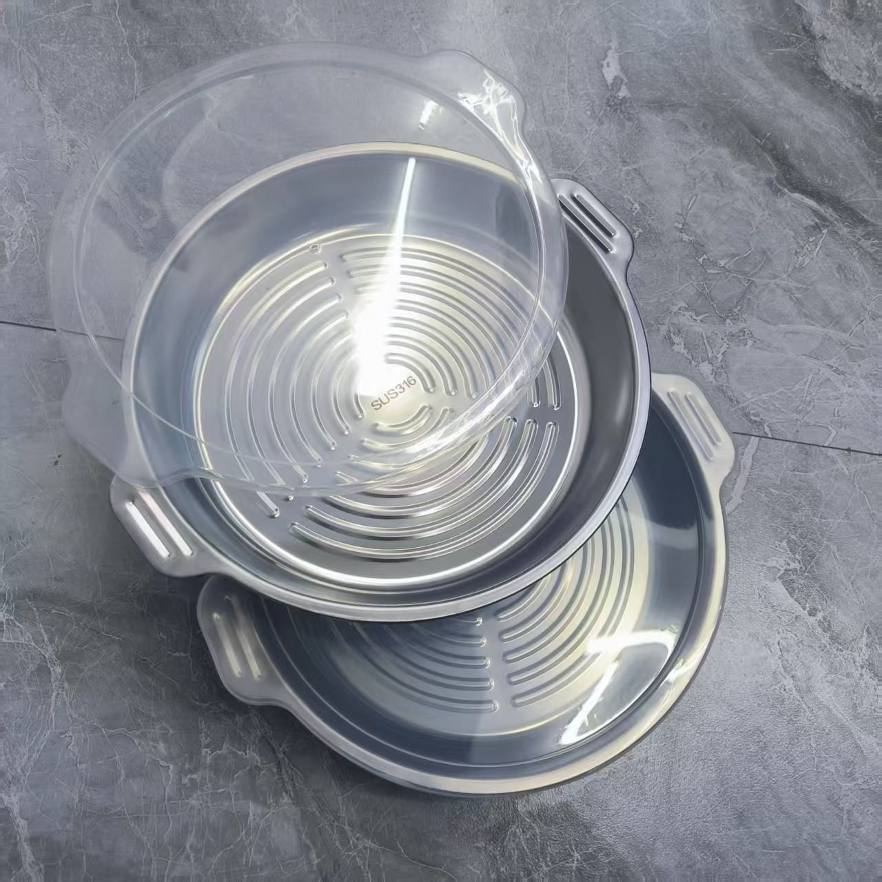 618（升级款）设计师飞碟盘带盖子2个必备轻奢现代高级感【汤家限定】