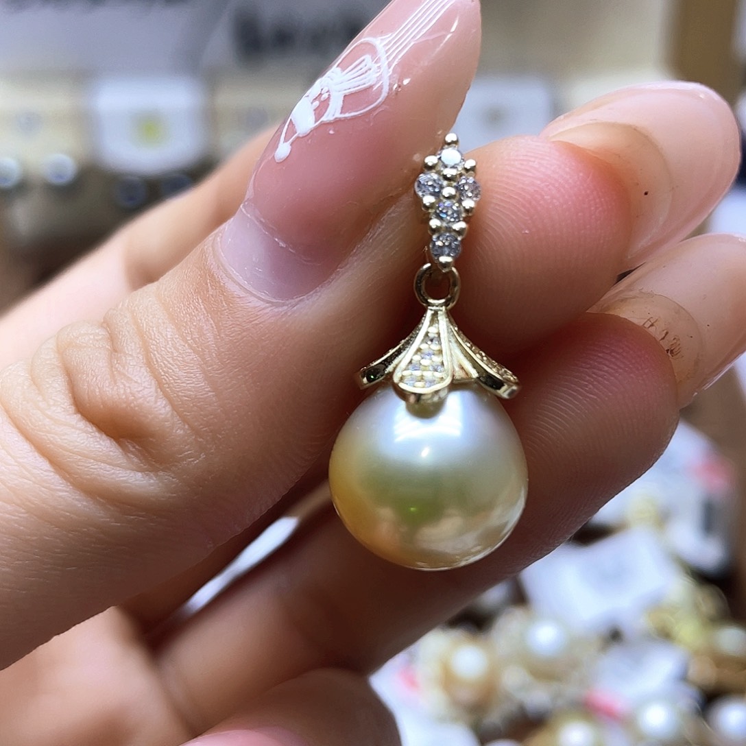 海水珍珠颈饰银S925镶嵌