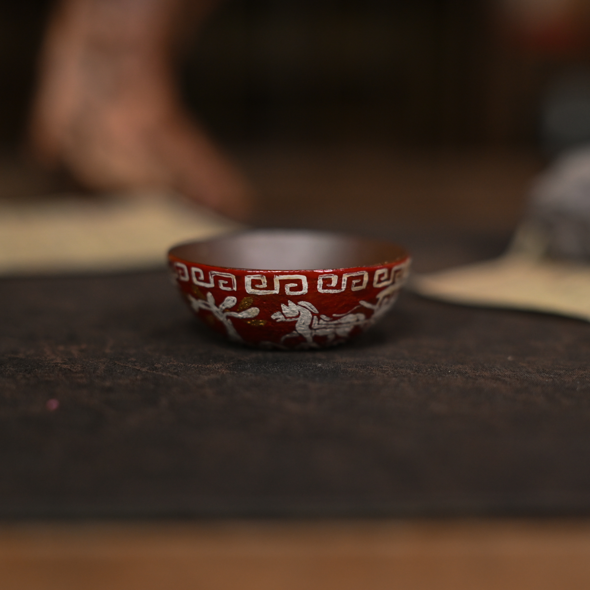 【九姐爱喝茶】马车纹饰普洱杯（蕉白S0810）