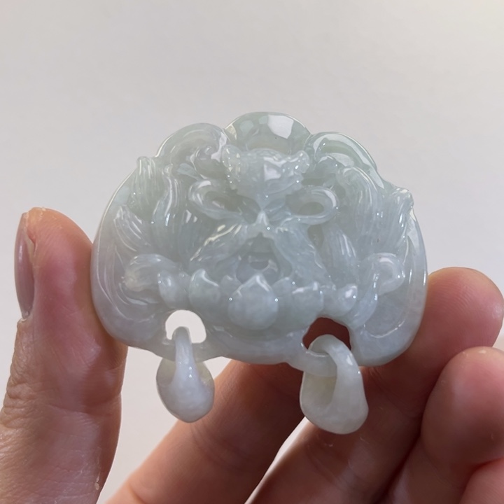 翡翠吊坠(赠链)未镶嵌代编织