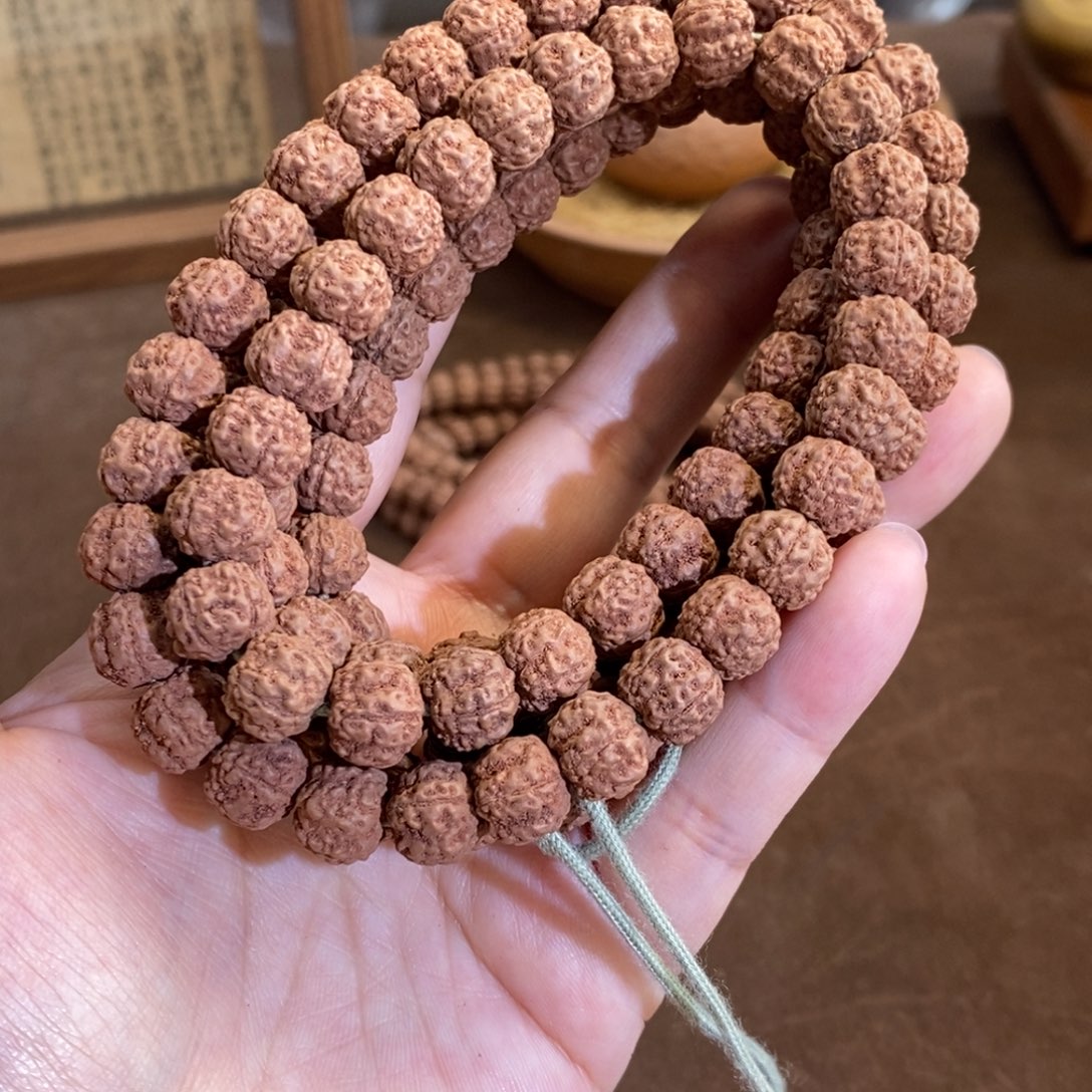 吊坠金刚菩提精挑玉龙梅花108