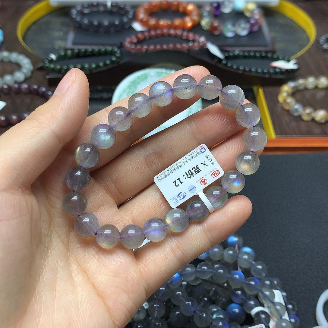 拉长石手链未镶嵌手链