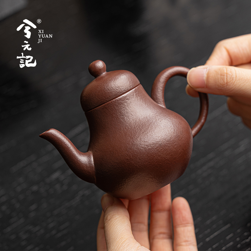 当代梨皮紫砂壶一人用单壶2025新款高档泡茶壶送长辈朋友礼物礼品