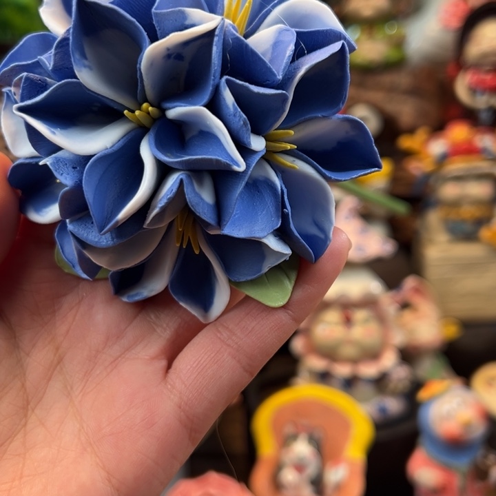 陶摆件小镇青花每日有新品