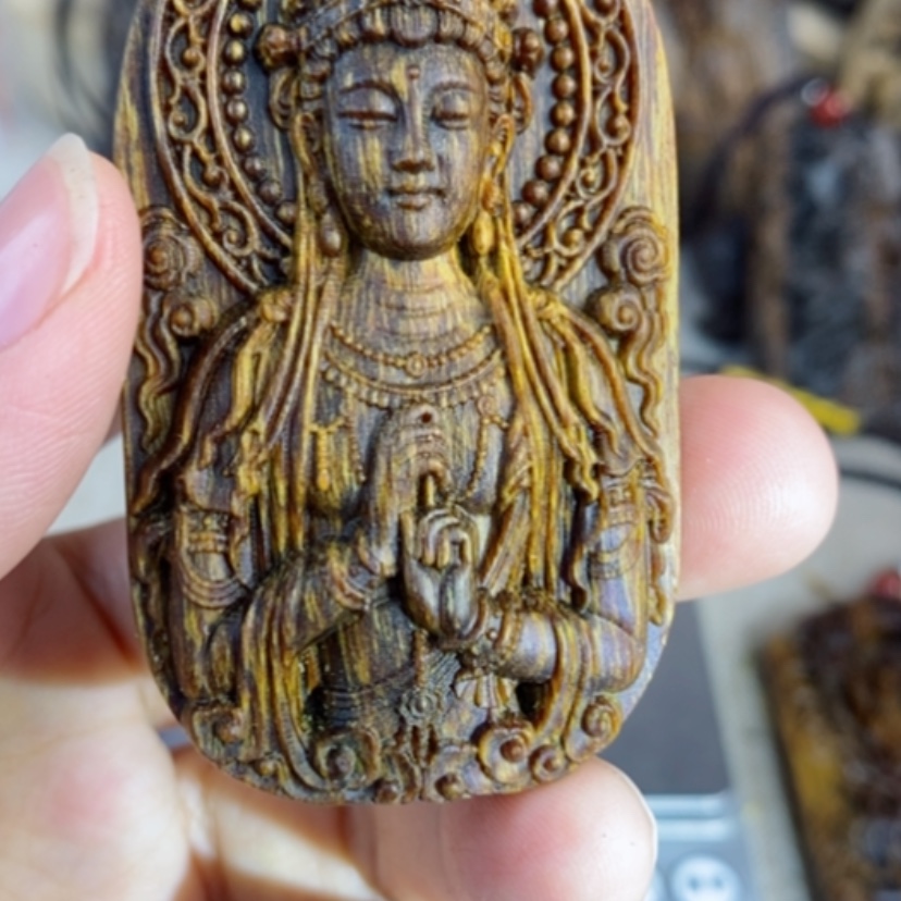 【闪购商品】木芽庄合十观音配养香罐