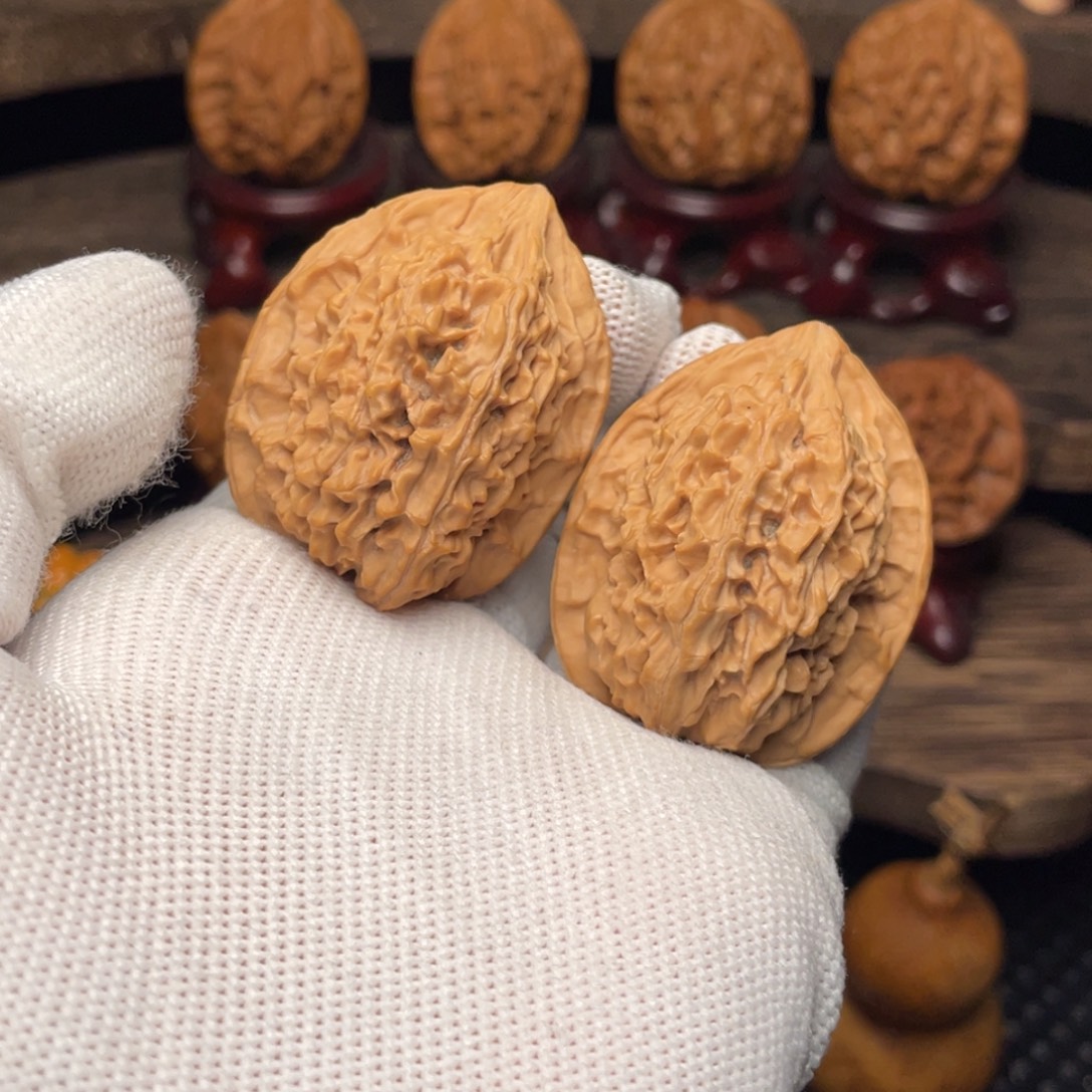 把件文玩核桃秦岭野生山魄系列鸾影34