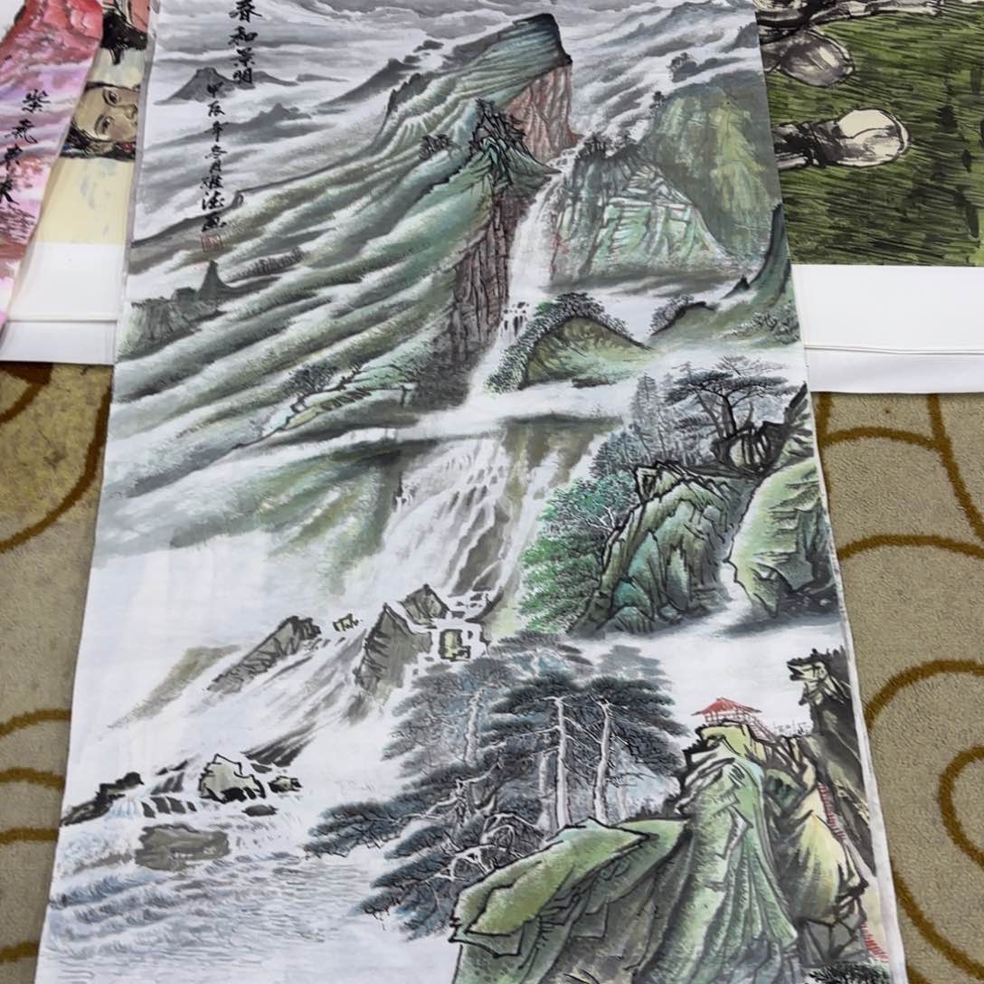 国画张维德4尺山水马