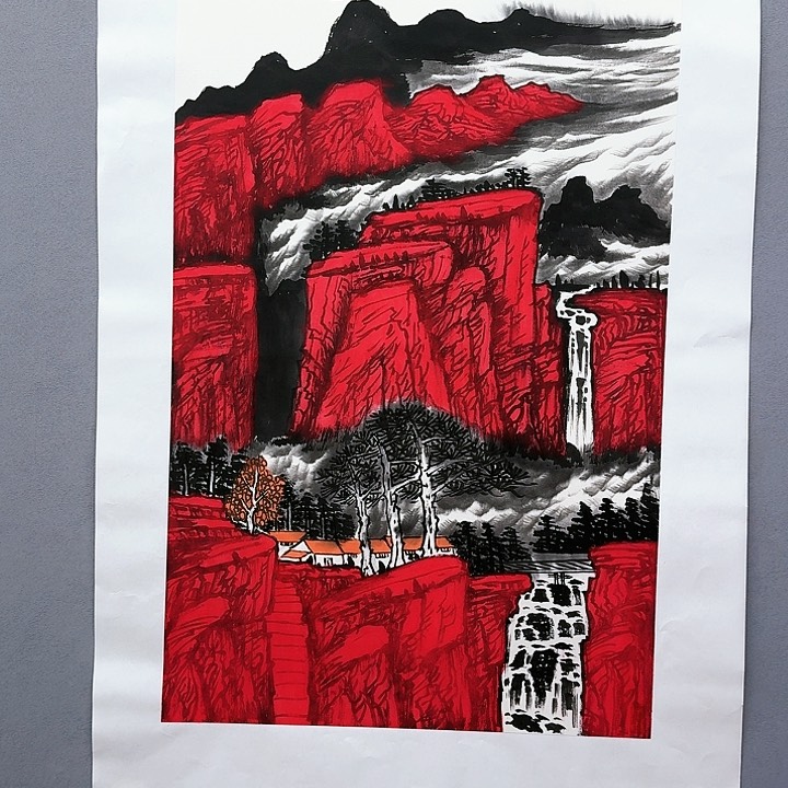 国画书法作品多次