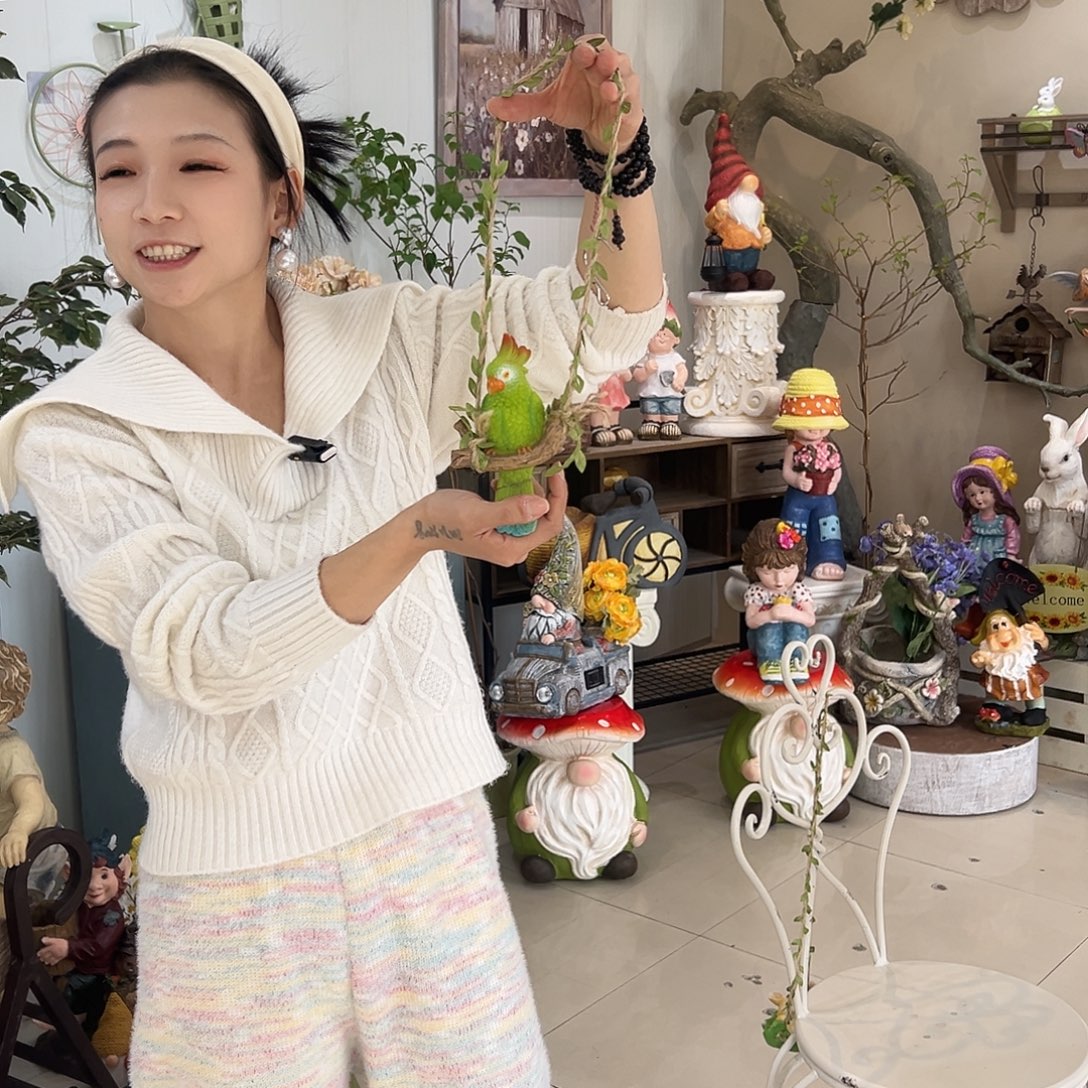 花园摆件红红火火