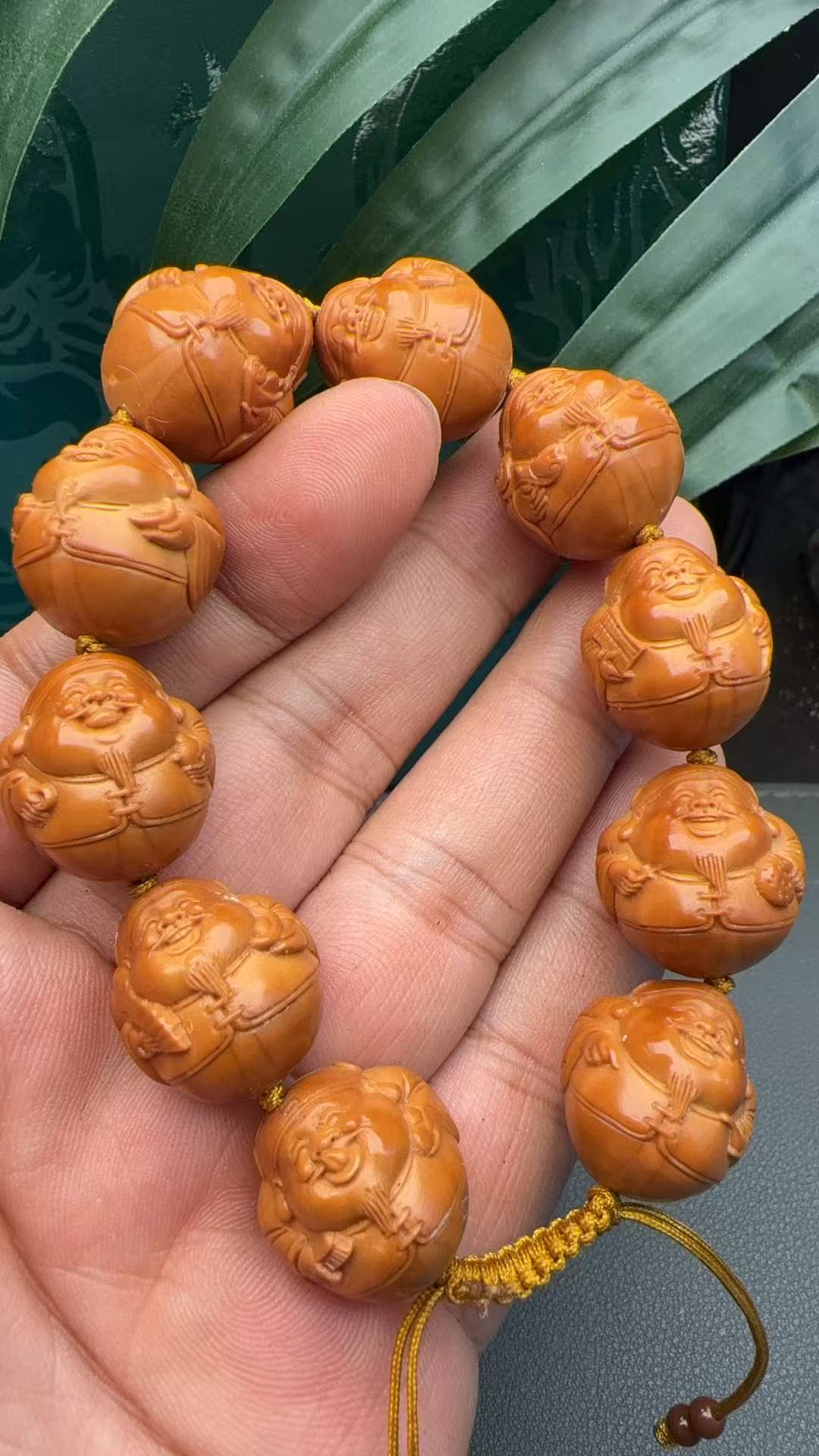 橄榄核手串光背地主财神橄榄核雕