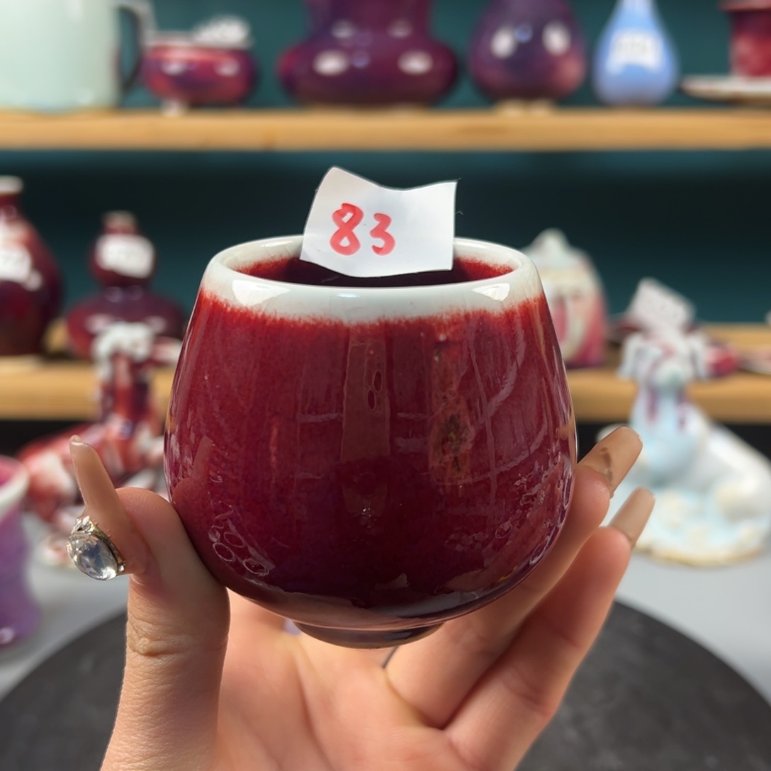 瓷片微瑕主人杯纯手工