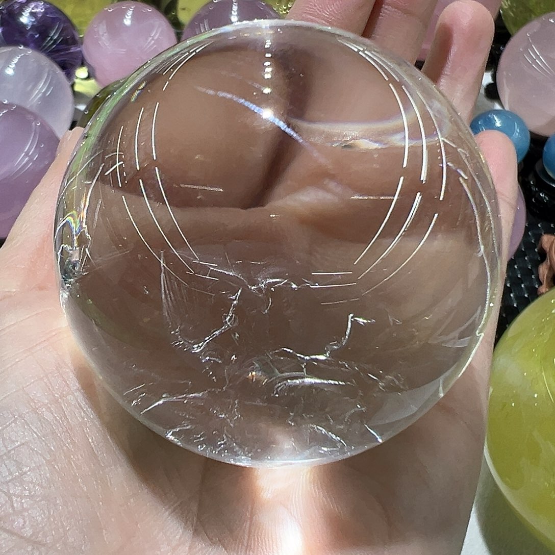 水晶水晶球摆件未镶嵌