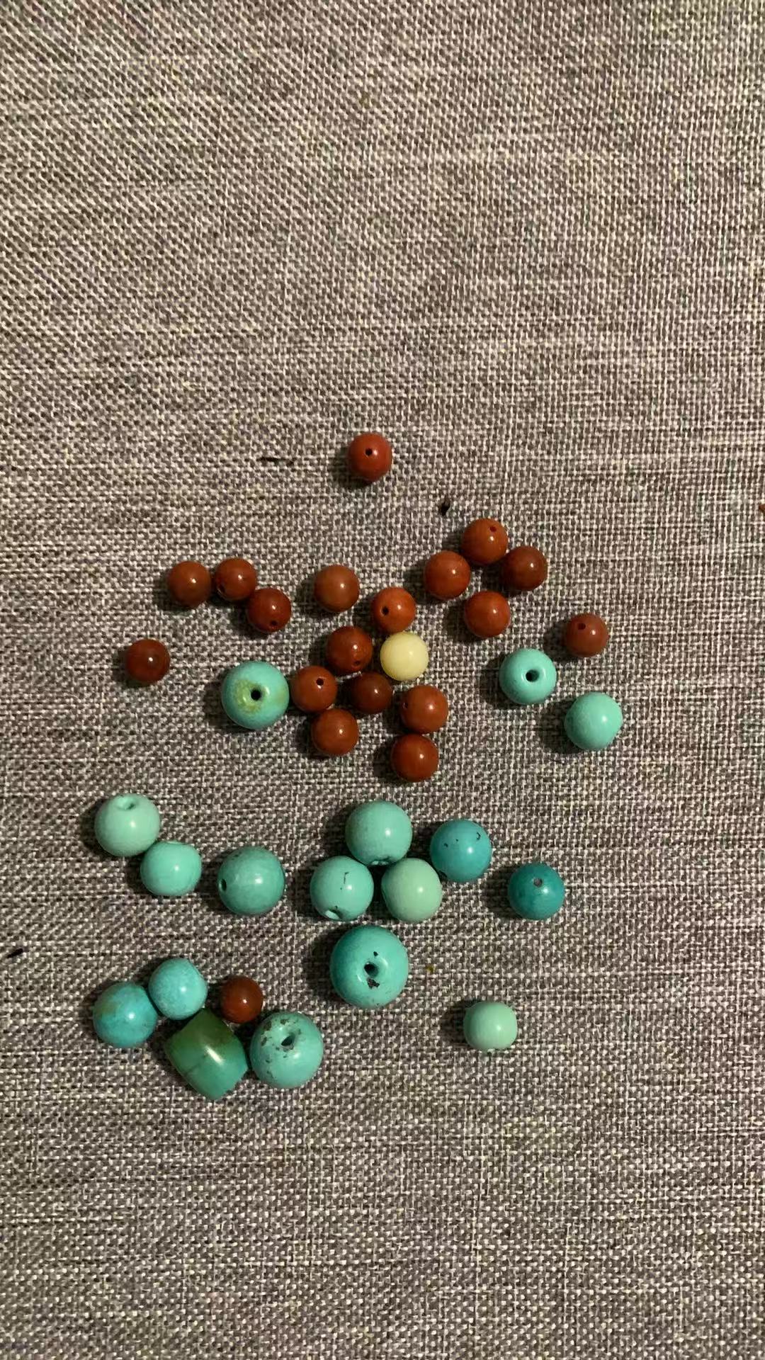 湖北十堰南红玛瑙玉髓绿松石蜜蜡随机发直播间实拍