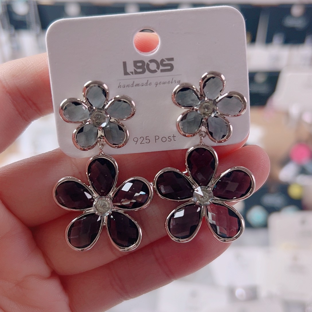 锆石纯铜合金耳环