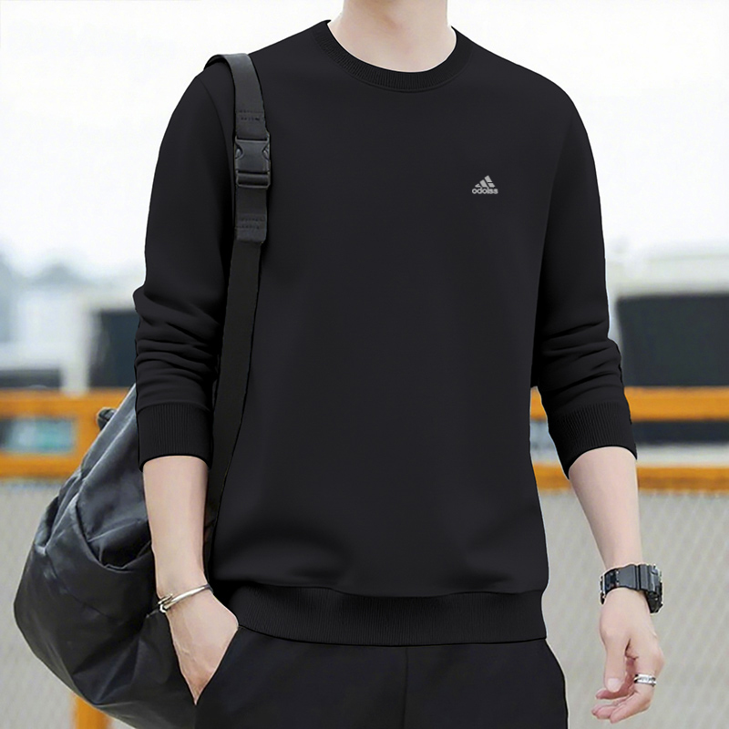 奥特莱斯丨品牌撤柜丨秋冬新品丨圆领卫衣男士宽松百搭打底衫潮牌