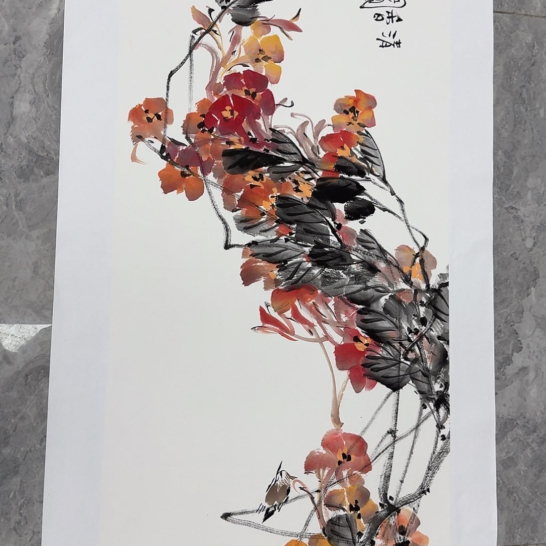 国画国画作品欣赏 100*50