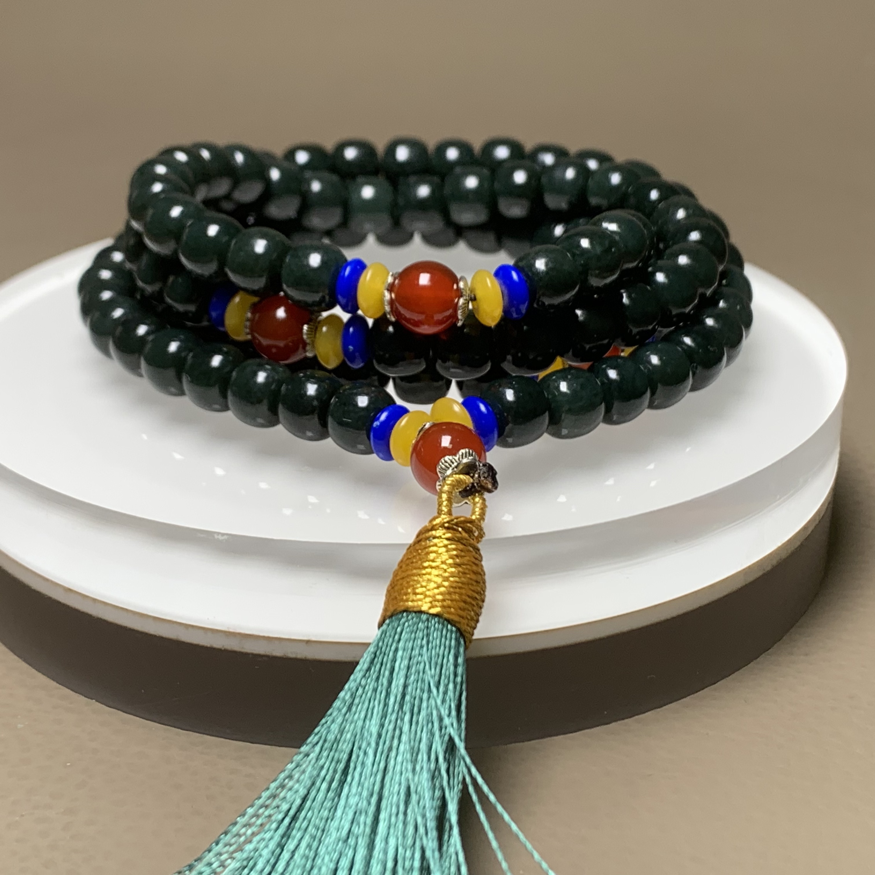 F552海川拍卖和田玉手串