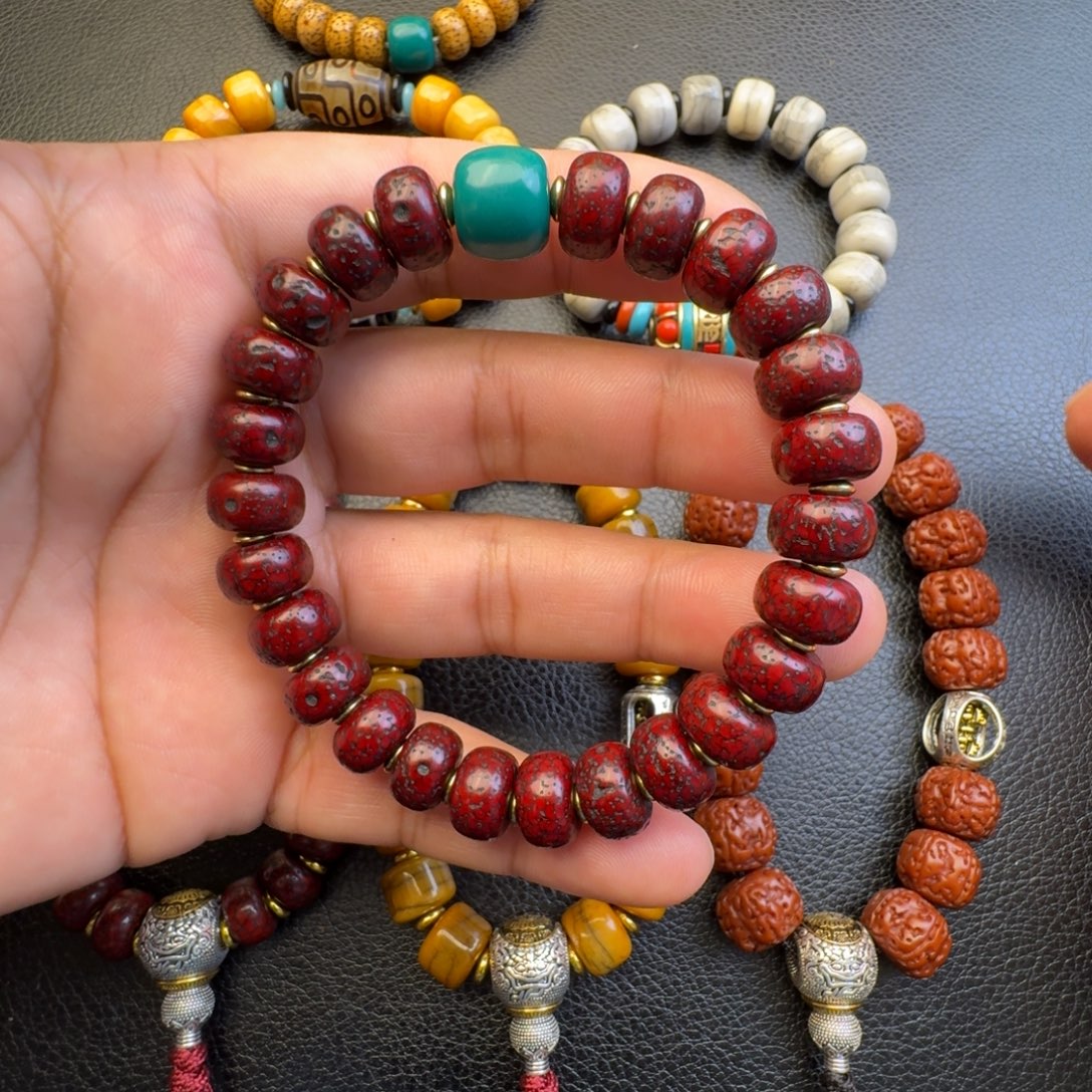 香榧木星月菩提手串