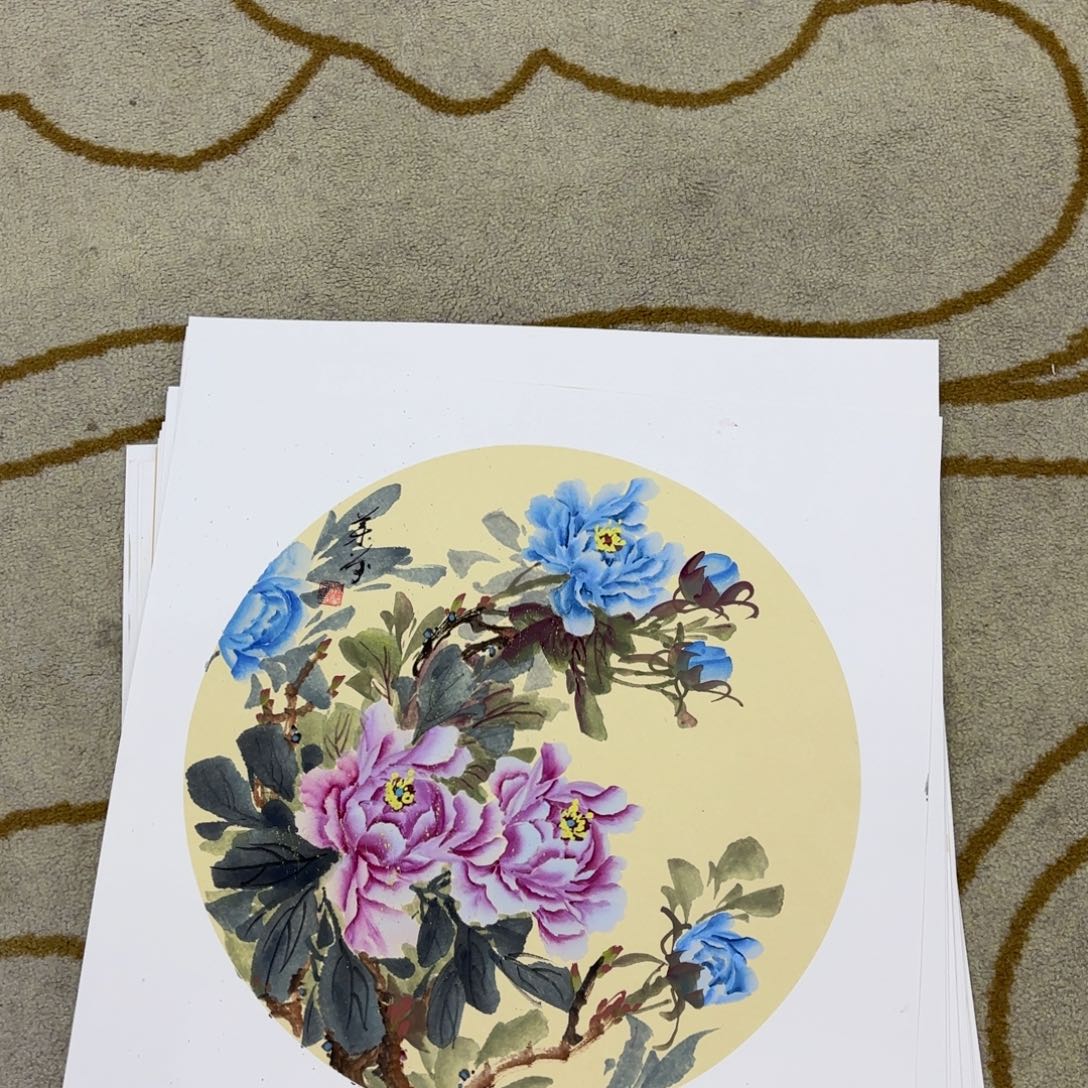 国画吴兰芬斗方李欣主播