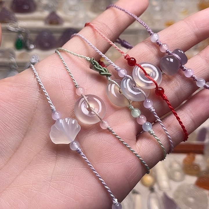 玛瑙/玉髓未镶嵌颈饰多样性发货拍一发一