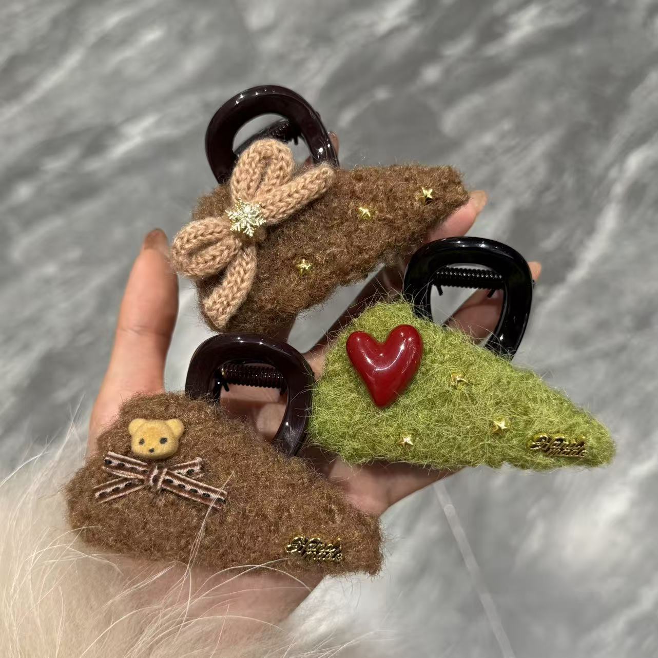 MIMILINE发夹可爱气质轻奢简约韩版小众半抓抓夹