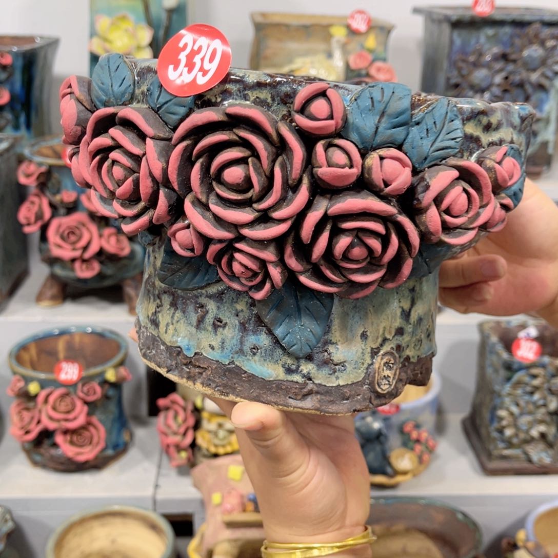 陶瓷微瑕339 号陶然花盆