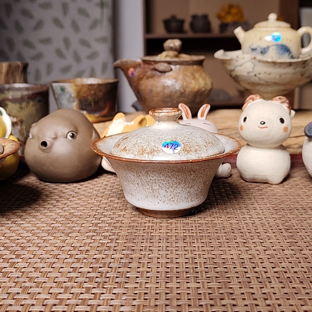 472十三老师手工志野盖碗