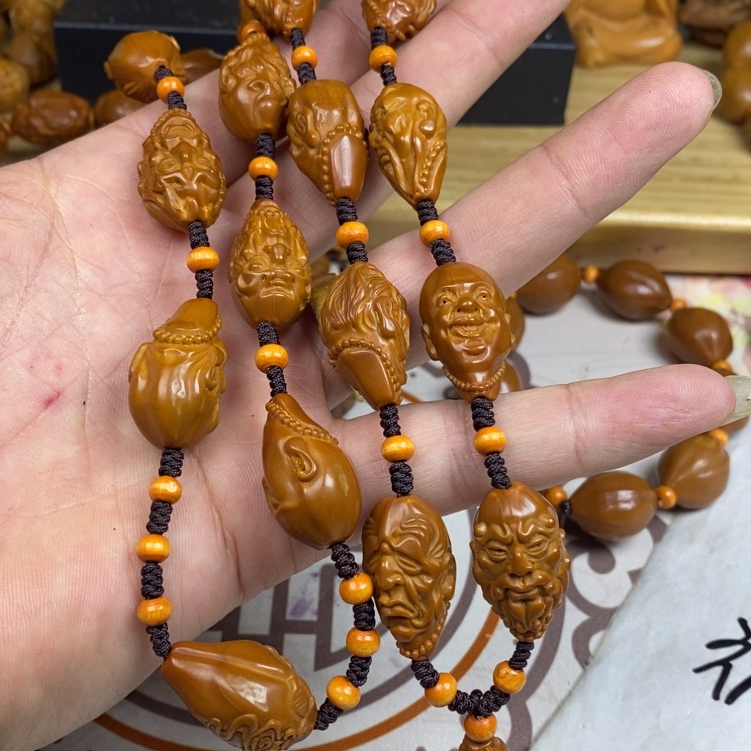 橄榄核手串/手链橄榄核橄榄核雕刻强