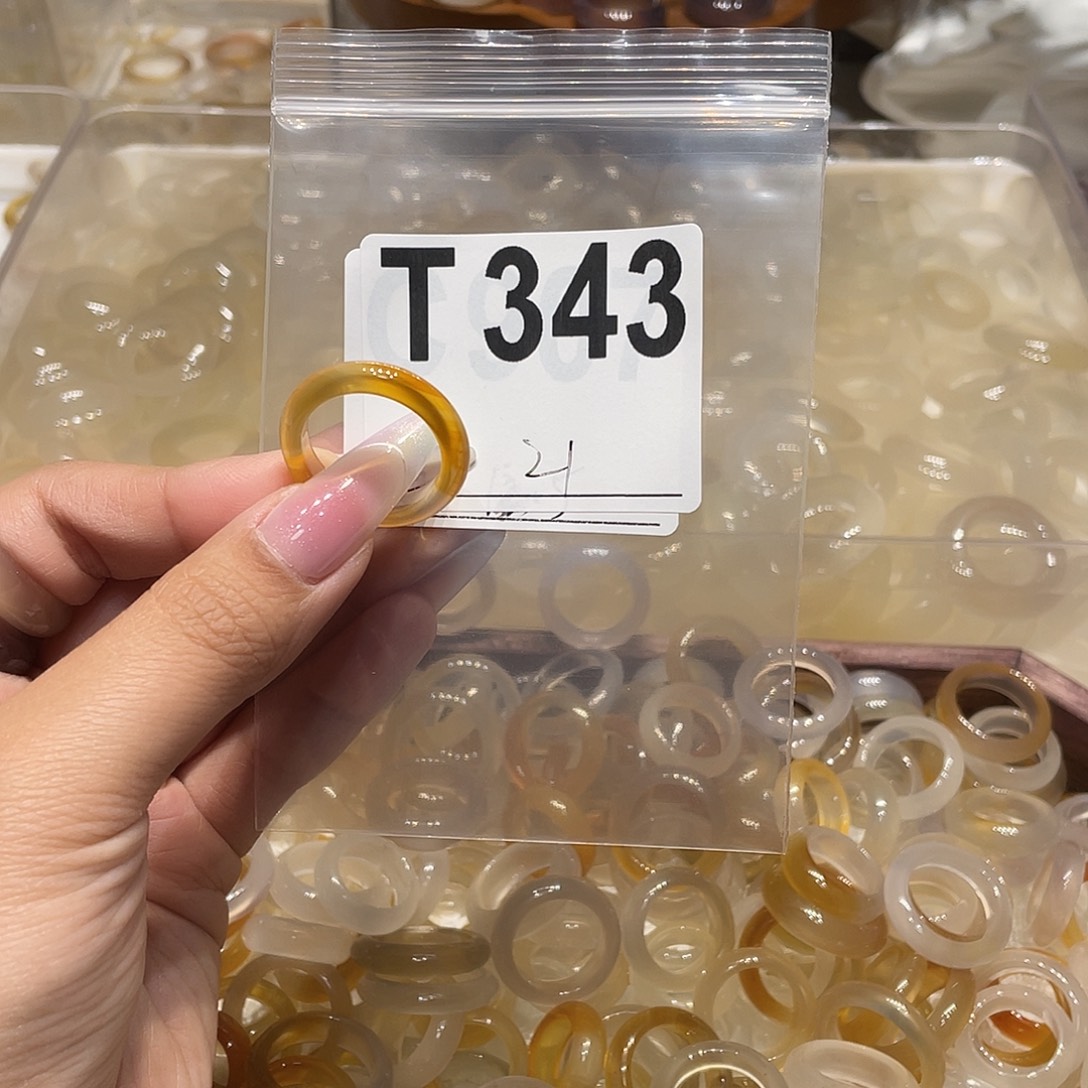玛瑙/玉髓未镶嵌戒指343