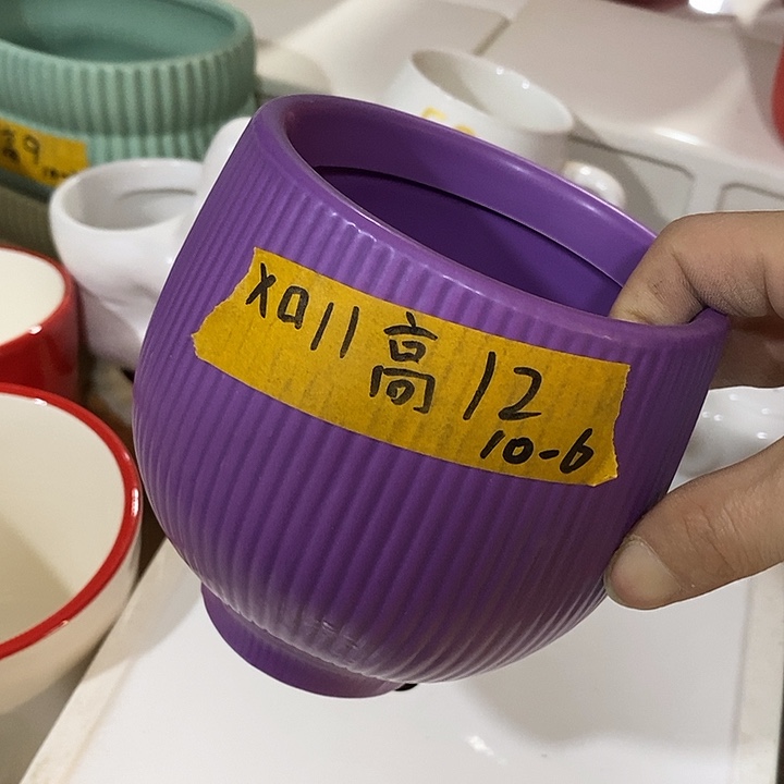 摆件陶陶盆有孔 瑕疵介意勿拍