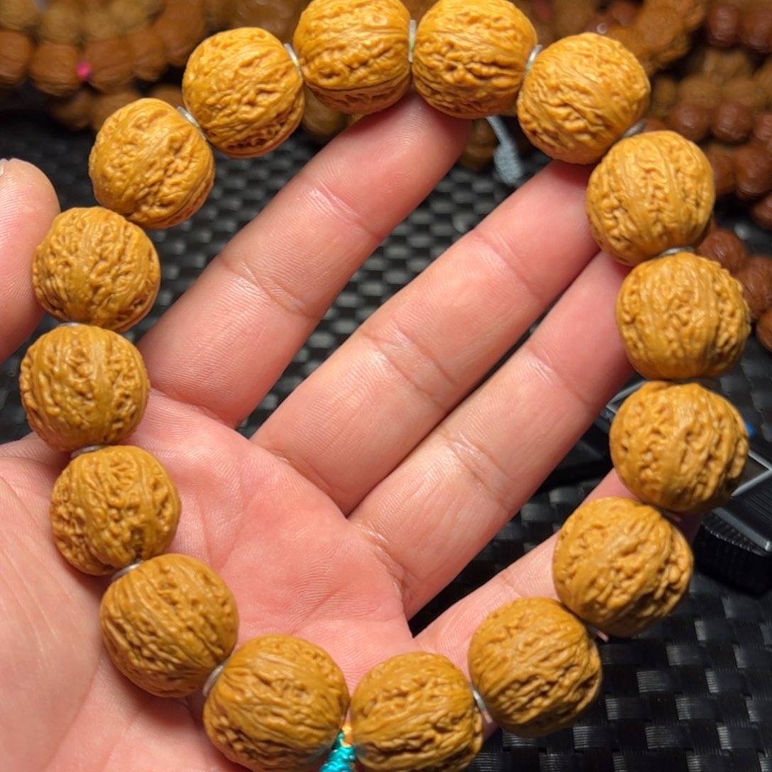 文玩核桃手串尺寸20蚂蚁纹