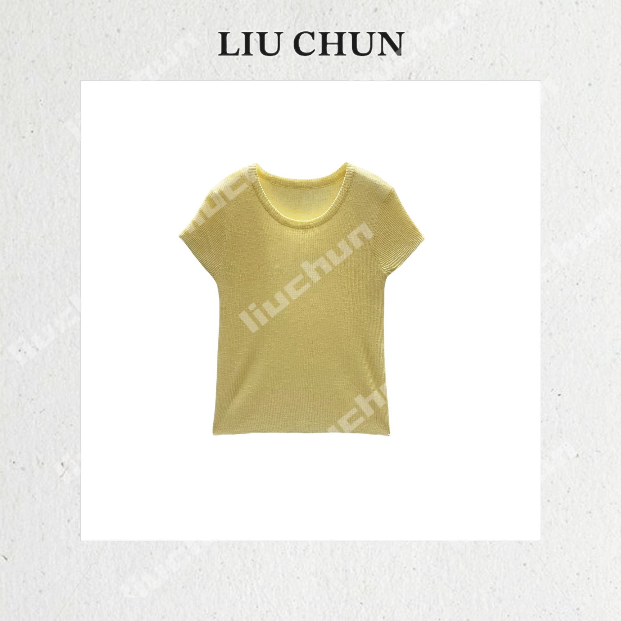 【坑条螺纹】CHUN家夏款针织T恤