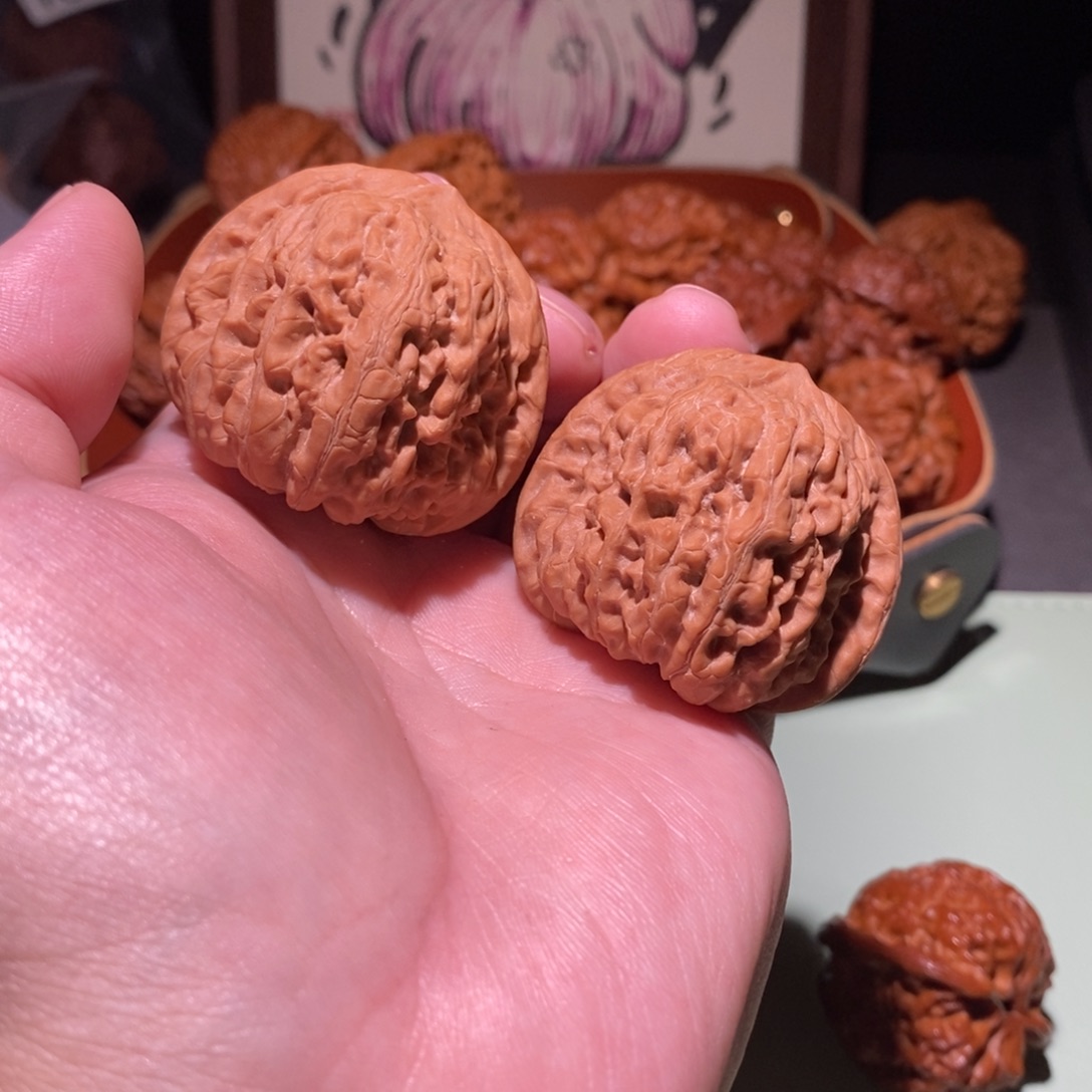 文玩核桃吊坠全品42货头平谷凹底11263