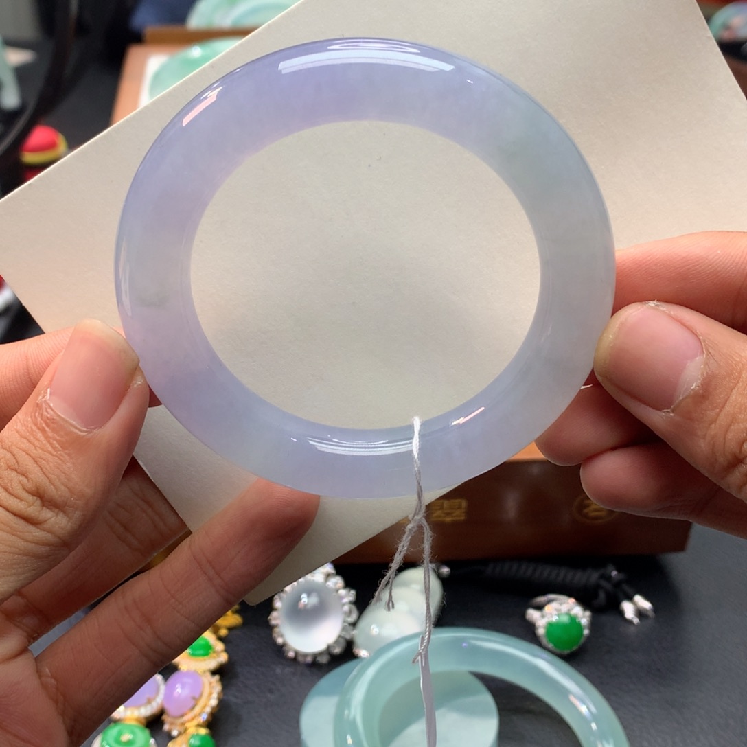 翡翠未镶嵌手镯圆