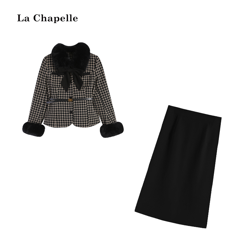 拉夏贝尔Homme/【】LA5ZL113415 上衣+LA5ZL110950 半裙