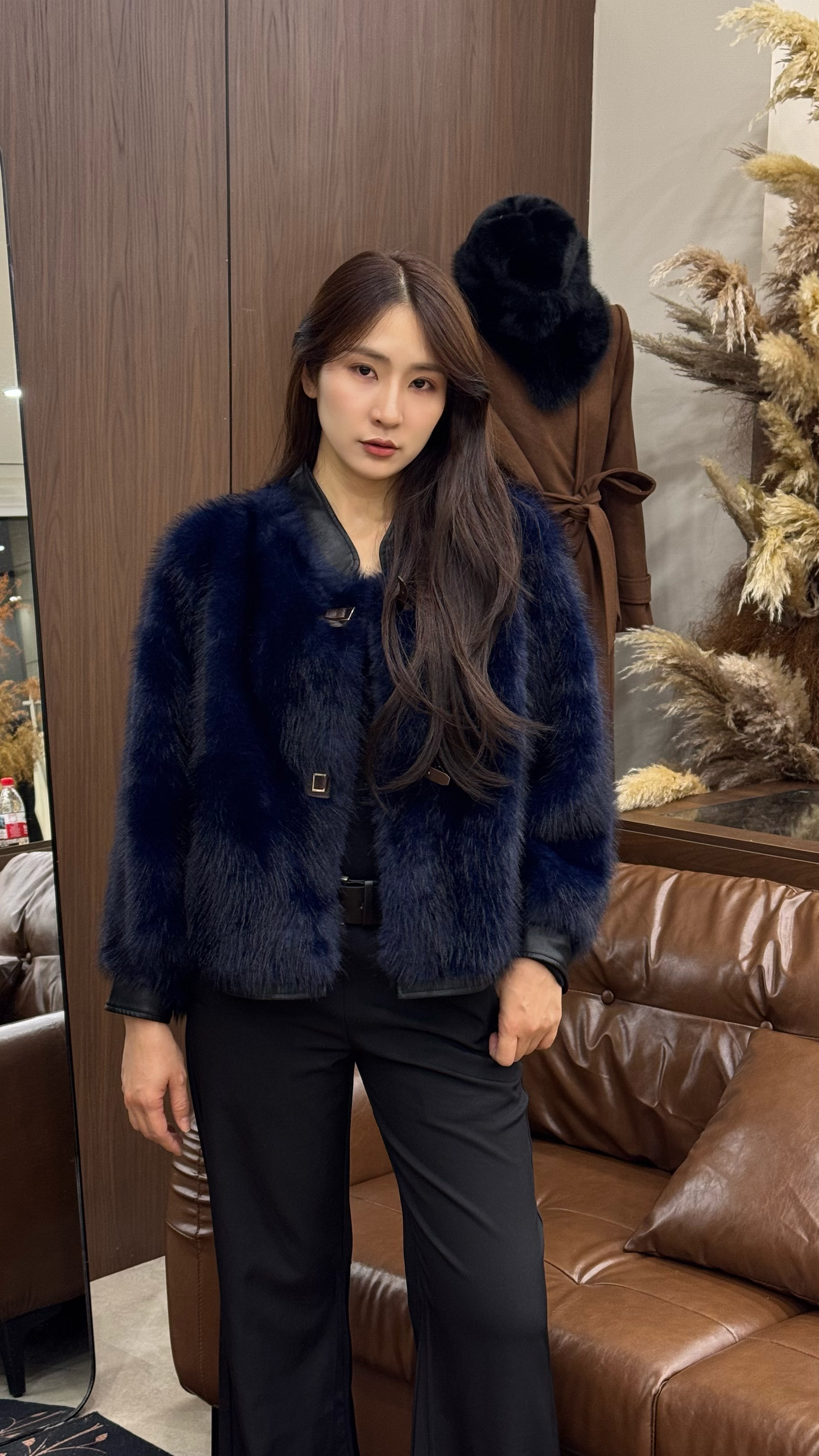 [西西专属-之蓝] 秋冬新款厚款外套女减龄保暖外套