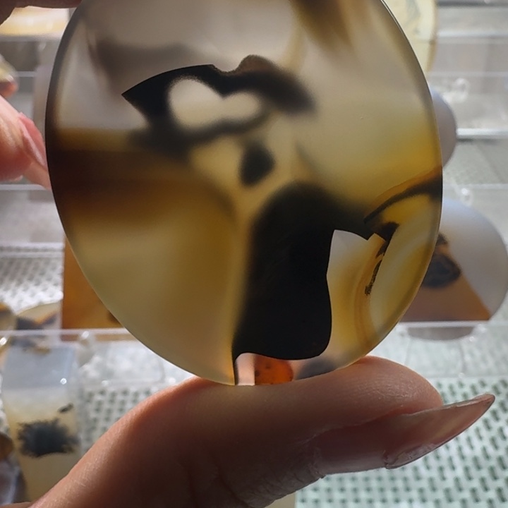 清***心玛瑙/玉髓未镶嵌项链