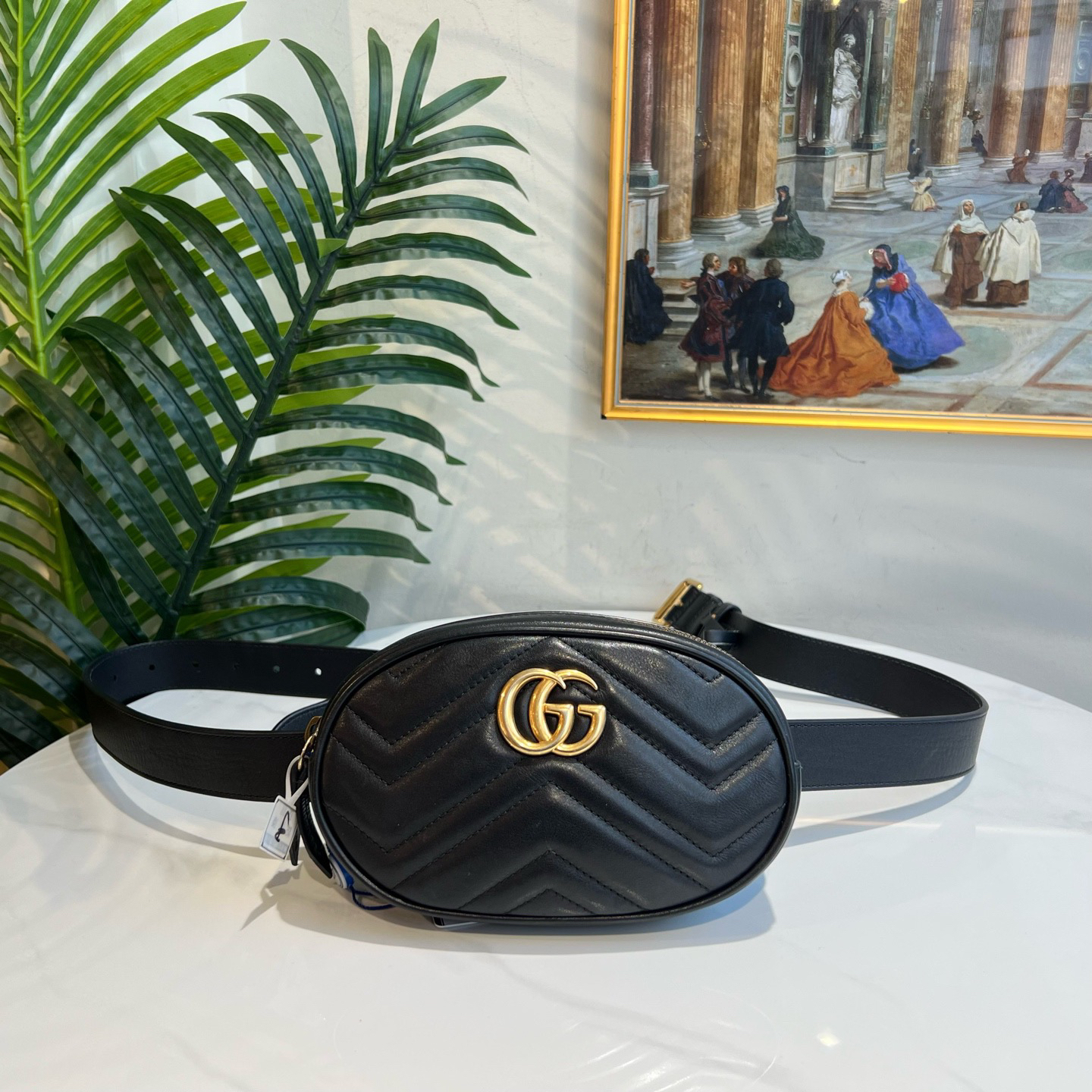 95新 GUCCI/古驰 多宝二奢/07764/腰包 027标 