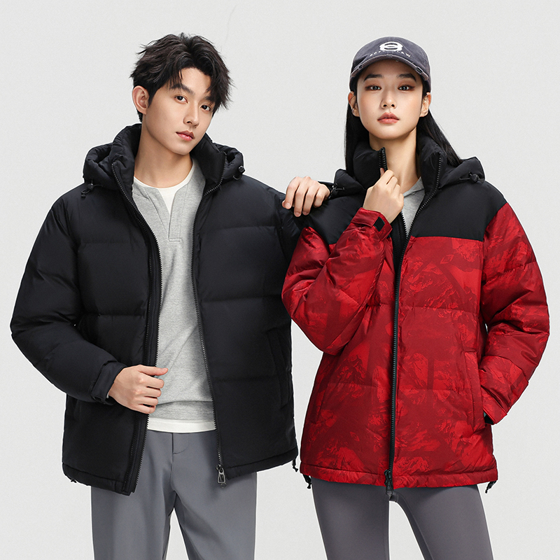 悦己妍色2025冬季新款男女同款加厚款防风保暖羽绒服82686