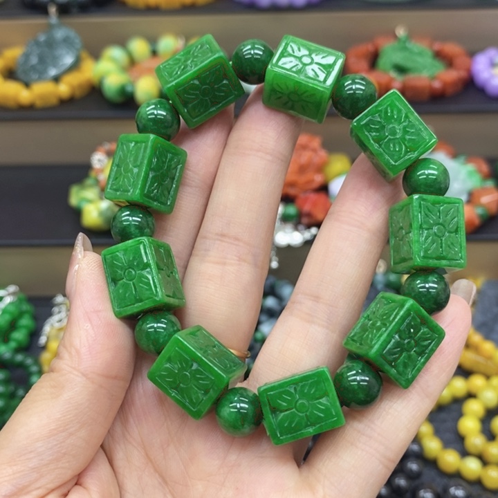 雨***星未镶嵌手链翡翠手链2