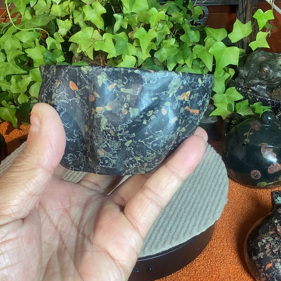 快***乐奢上奢梅花玉茶碗套装