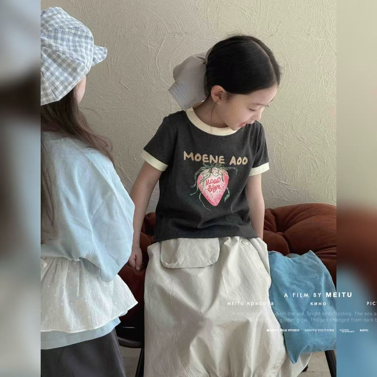 S0460儿童草莓短袖T恤