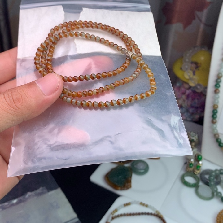 未镶嵌定制翡翠缅甸翡翠手链项链两用款