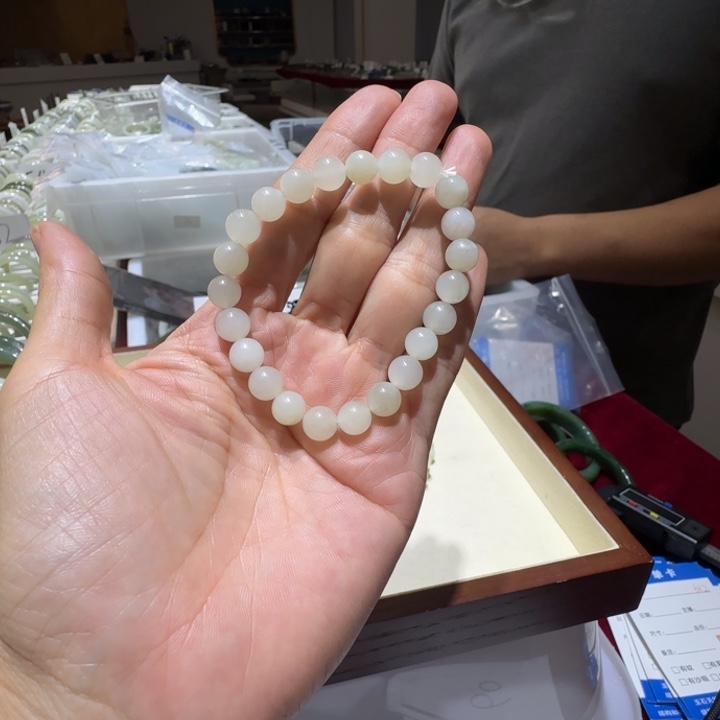 和田玉未镶嵌手链612