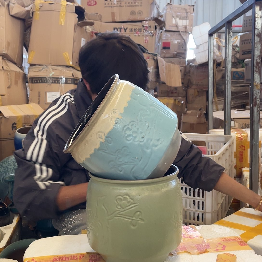 红陶宜兴紫砂花盆