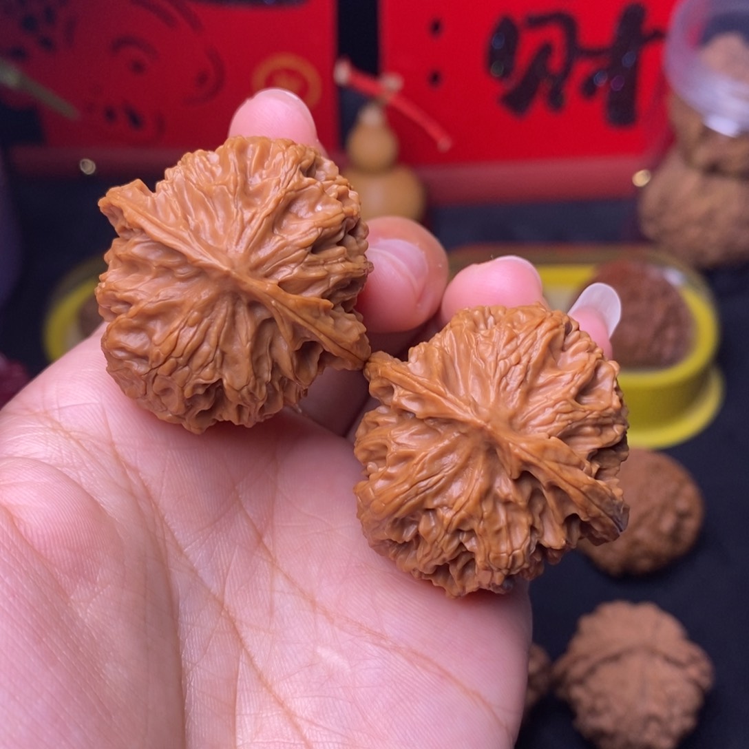 文玩核桃把件37.5苹果园